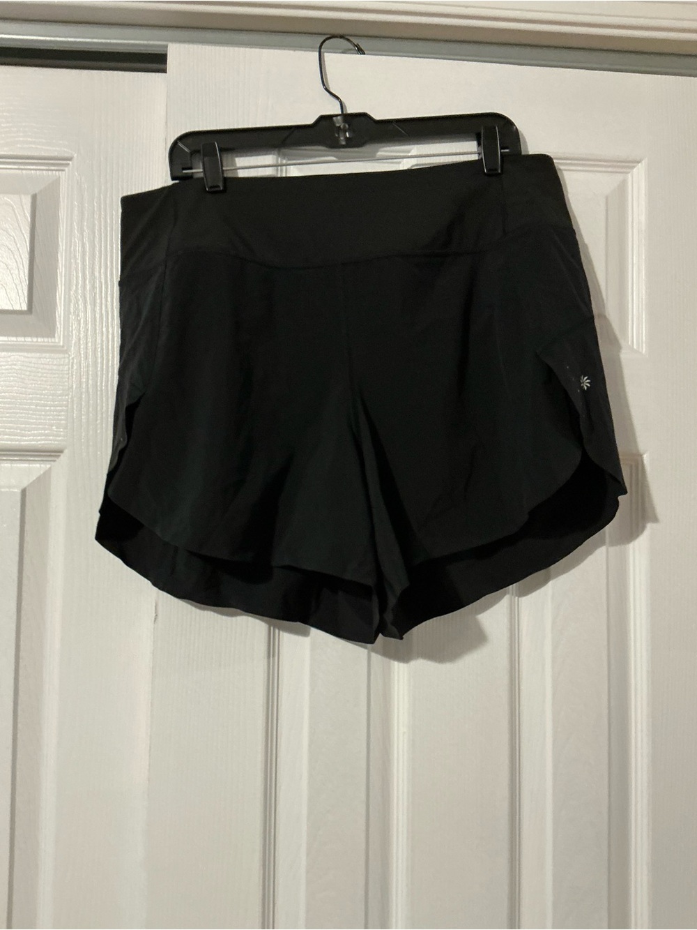 Athleta Black Layered Athletic Shorts